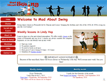 Tablet Screenshot of madaboutswing.co.uk